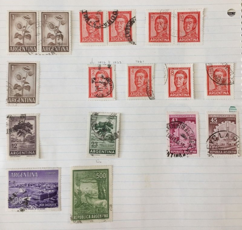 ARGENTINA Mid Period M&U Collection on Pages(Apx  300 Items)TK806