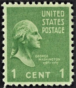 US 804 MNH VF 1 Cent George Washington