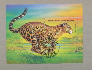 Madagascar Malagasy 1994  Scott 1189 CTO sheet - Panthera