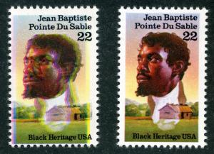 2249 USA - Color Shift Error - Black Heritage - Jean Baptiste - MNH