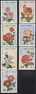 N.Vietnam MNH Sc 1823-29 Mi 1888-94  Value $ 6.00 US $ Roses