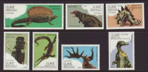 Guinea Bissau 827-833 Prehistoric Animals MNH VF