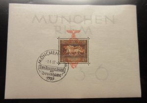 GERMANY, Scott: B105 SHEET, USED, Lot31, Cat $97.50