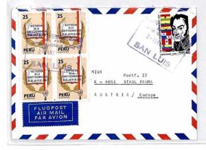 PERU Missionary Air Mail MIVA Austria Cover CM333