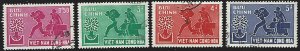 Viet Nam (South) #132-135 Used Full Set of 4