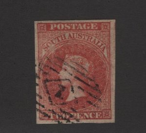 So. Australia Scott # 7 VF-XF used light cancel nice color  cv $ 60 ! see pic !