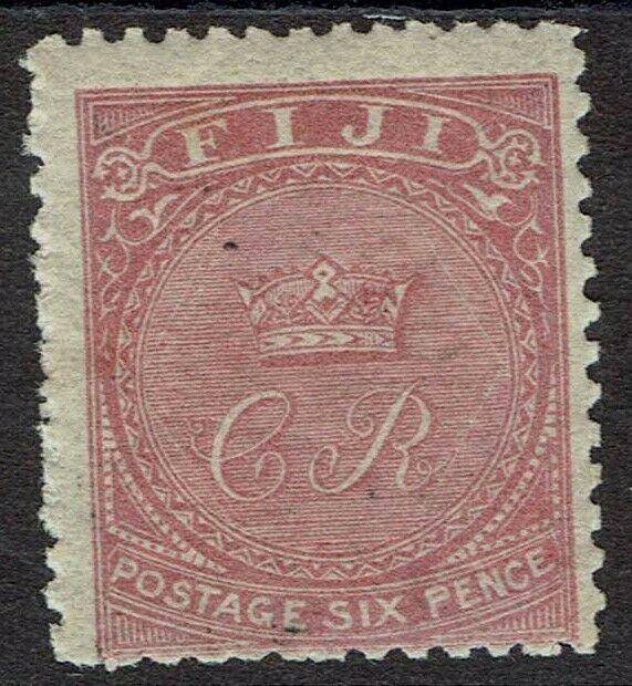 FIJI 1871 CR MONOGRAM 6D MNH **