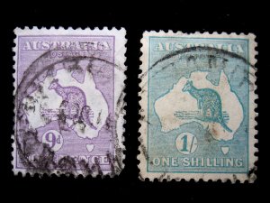 AUSTRALIA - SCOTT# 97-98 - USED - CAT VAL $37.50