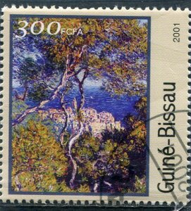 Guinea-Bissau 2001 CLAUDE MONET Paintings 1 Stamp fine used Perforated VF