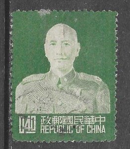 China (ROC) 1079: 40c Chiang Ki-shek, used, F-VF