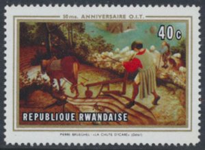 Rwanda  SC# 310  MNH   ILO /  Paintings     see details/scans 