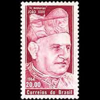 BRAZIL 1964 - Scott# 980 Pope John XXIII Set of 1 NH