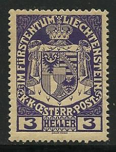 Liechtenstein # 4, Mint Hinge