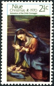 NIUE Sc 135 F-VF/MNH -1970 2½¢ Christmas Nativity