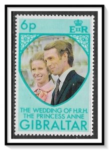 Gibraltar #305 Royal Wedding Princes Anne MH