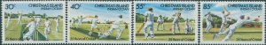 Christmas Island 1984 SG190-193 Cricket set MLH