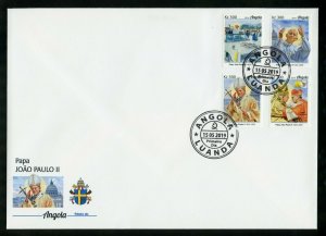 ANGOLA 2019 POPE JOHN PAUL II  SET FIRST DAY COVER