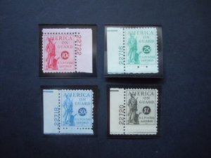 1941 #PS11-PS14 Postal Savings Stamp Plate # Singles  MNH OG VF #3a