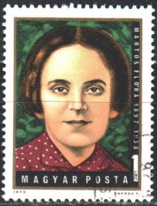 Hungary. 1972. 2815. Flora Martos, Labor Movement Fighter. USED.