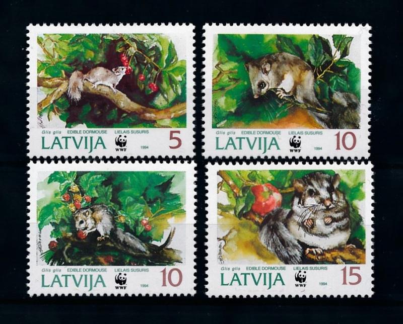 [79135] Latvia 1994 Wild Life Edible Dormouse WWF  MNH