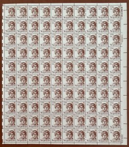 Scott 1859 SEQUOYAH ￼ ￼Sheet of 100 US 19¢ Stamps MNH 1980