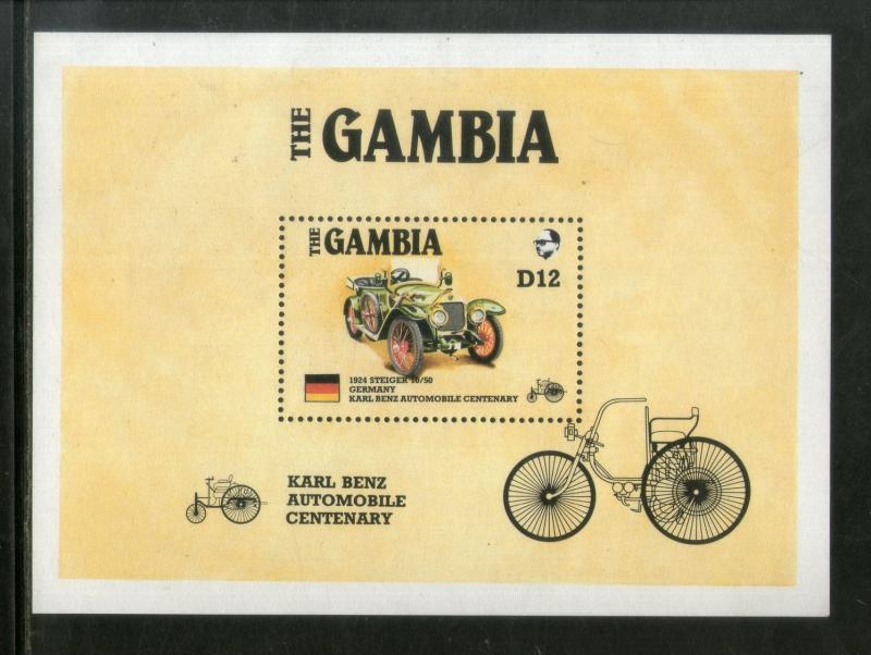 Gambia 1986 Karl Benz Automobile Cent Transport Car Sc 629 MNH # 5124