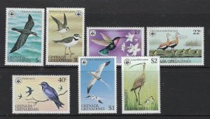 Grenada Grenadines 290-96 MNH 1978 Birds (fe1362)