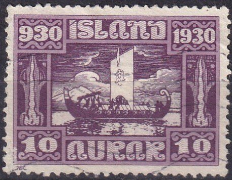 Iceland #155 F-VF Used CV $18.00 (Z6464)