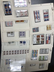 US Zip Blocks Collection in 2 Albums: 1964-1976 MNH Retail Value Over$500+ 