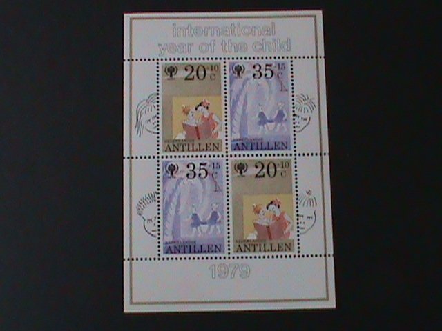 NETHELANDS-ANTILLEN 1979 SC#170a SURTAX FOR CHILDREN'S WELFARE-MNH S/S  VF