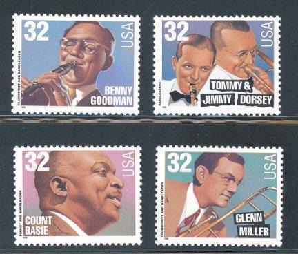 US - 3096 / 99 - MNH Set of 4 Singles - From the Stock Book