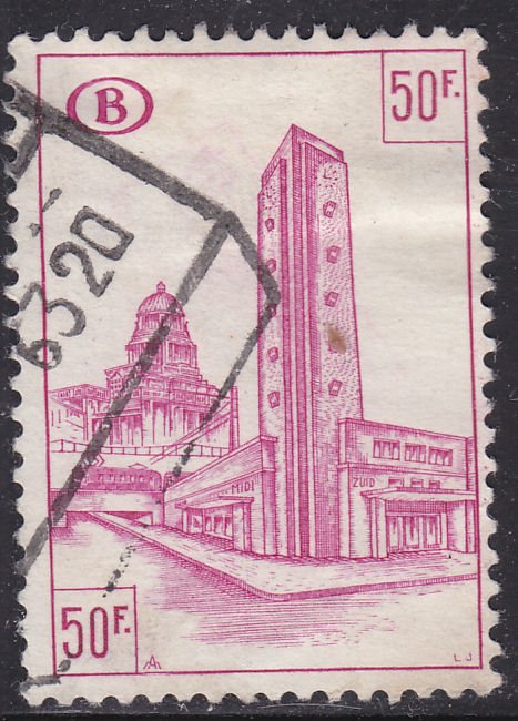 Belgium Q358 South Train Station 1954