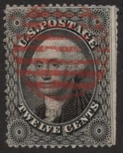 US #36 SCV $325.00 VF used, lovely red cancel, well centered for this issue, ...