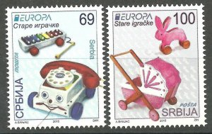 SERBIA-MNH** SET-EUROPA CEPT,OLD TOYS - 2015.