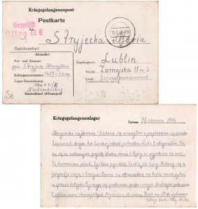 Germany P.O.W. Free Mail 1941 Neubrandenburg Officers' Camp, Oflag II E, POW ...