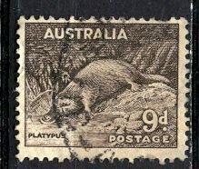 Australia 1943; Sc. # 174; Used Perf. 14 x 15 Single Stamp
