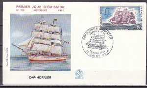 France, Scott cat. 1301. Cape Horn Clipper issue on a First day cover.