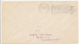 1929 Fair Banks Alaska 5ct Aeronautics tied to A irmail NOME ALASKA Flag Cancel