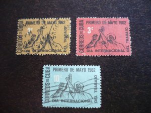 Stamps - Cuba - Scott# 710-712 - Used Set of 3 Stamps