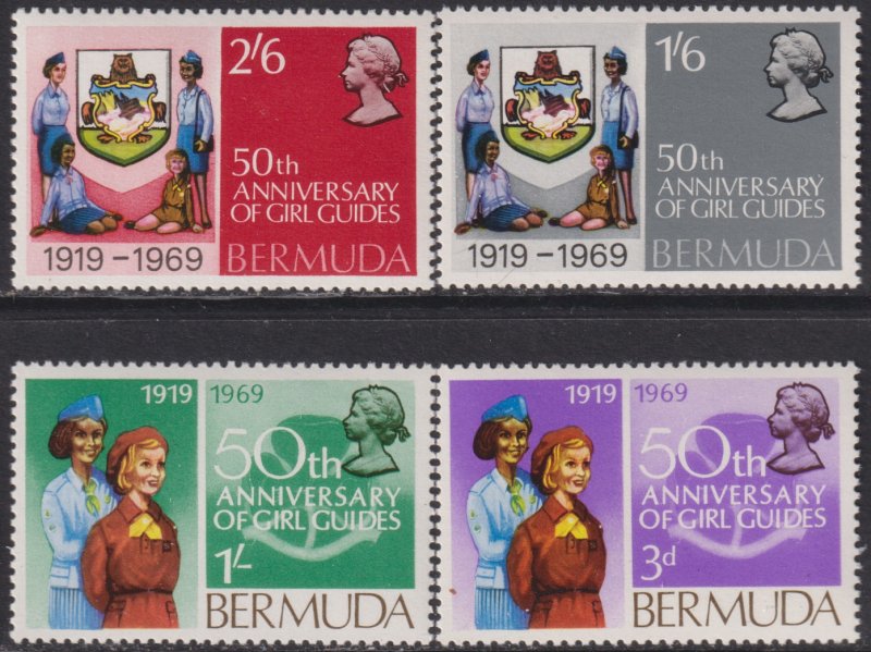 1968 Bermuda Girl Guides complete set MNH Sc# 230 / 233 CV $1.60