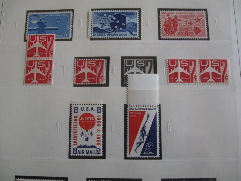 USA Nearly Complete Airmail Collection WITH ZEPPS - Mint & Hinged