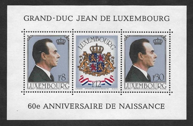 SD)1981 LUXEMBOURG 60TH ANNIVERSARY OF THE BIRTH OF GRAND DUKE JOHN,