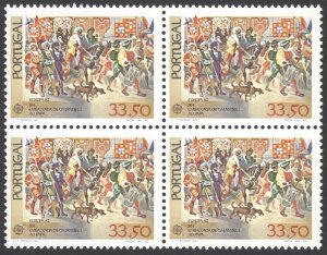 Portugal Sc# 1538 MNH block/4 1982 Europa