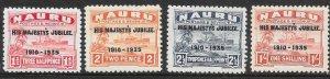 NAURU SG40/3 1935 SILVER JUBILEE SET MTD MINT 