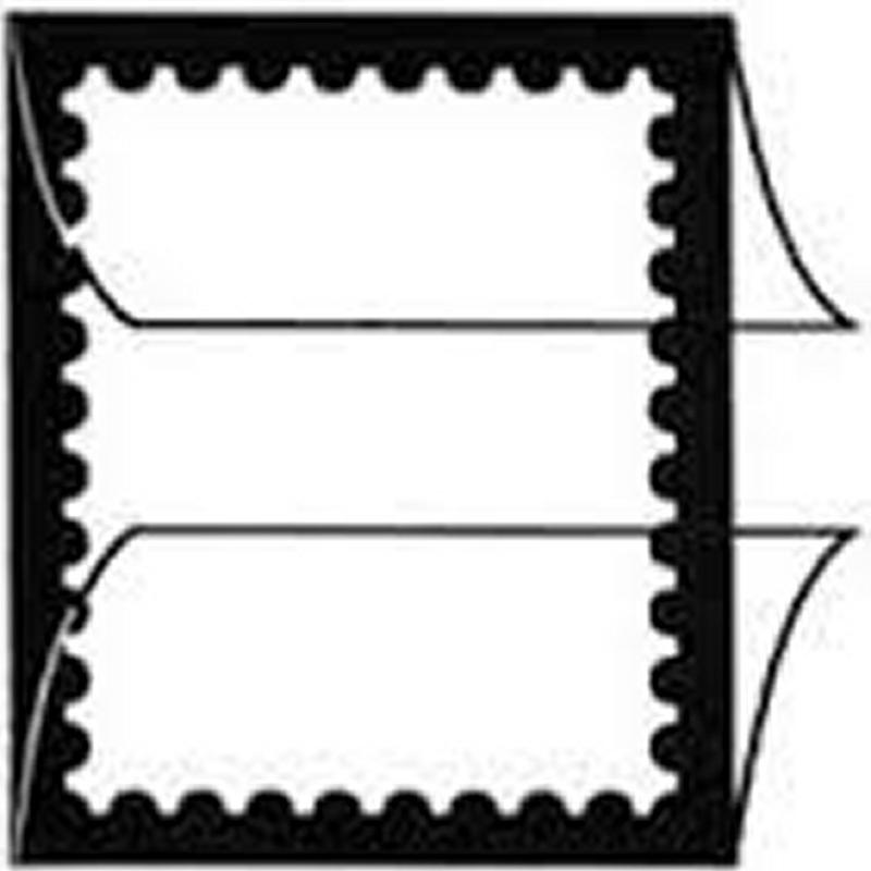 Prinz Scott Stamp Mount 55/265 mm - BLACK (Pack of 10) (55x265  55mm 55)  STRIP