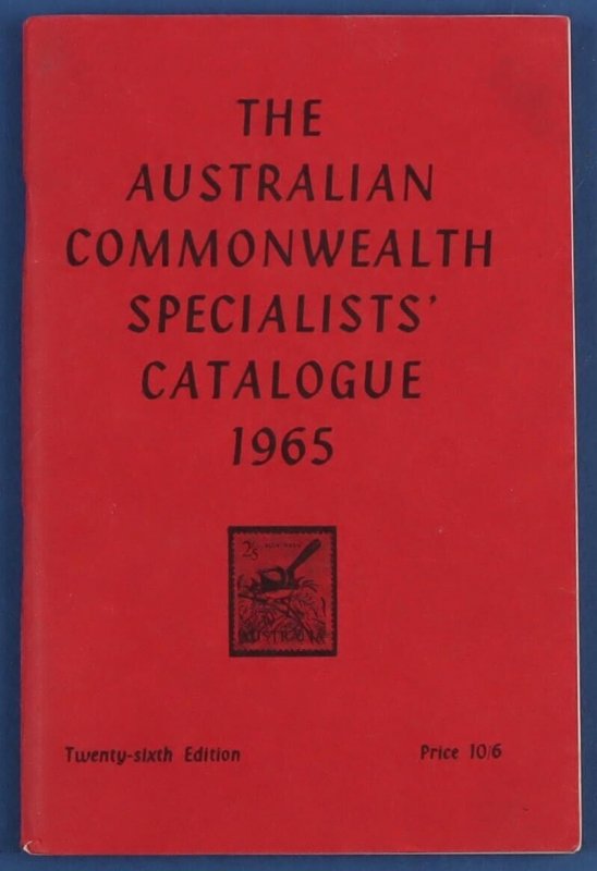CATALOGUES Australia ACSC 26th Edition 1965 pub by Hawthorn Press.