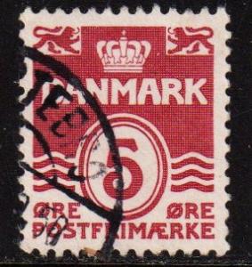 Denmark -  #224 Numeral - Used