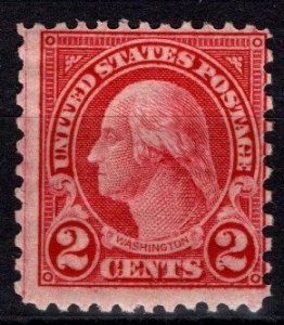 1923 Scott #- 579 2 Cent George Washington Coil Waste Perf 11 x 10 MNH