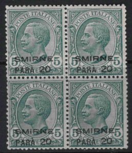 ITALY - Levante - Smirne - Sassone n. 9 MNH** cv 720$