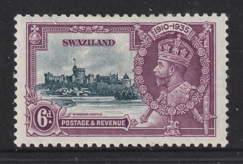 Swaziland a MH KGV Jubilee 6d see description & scans